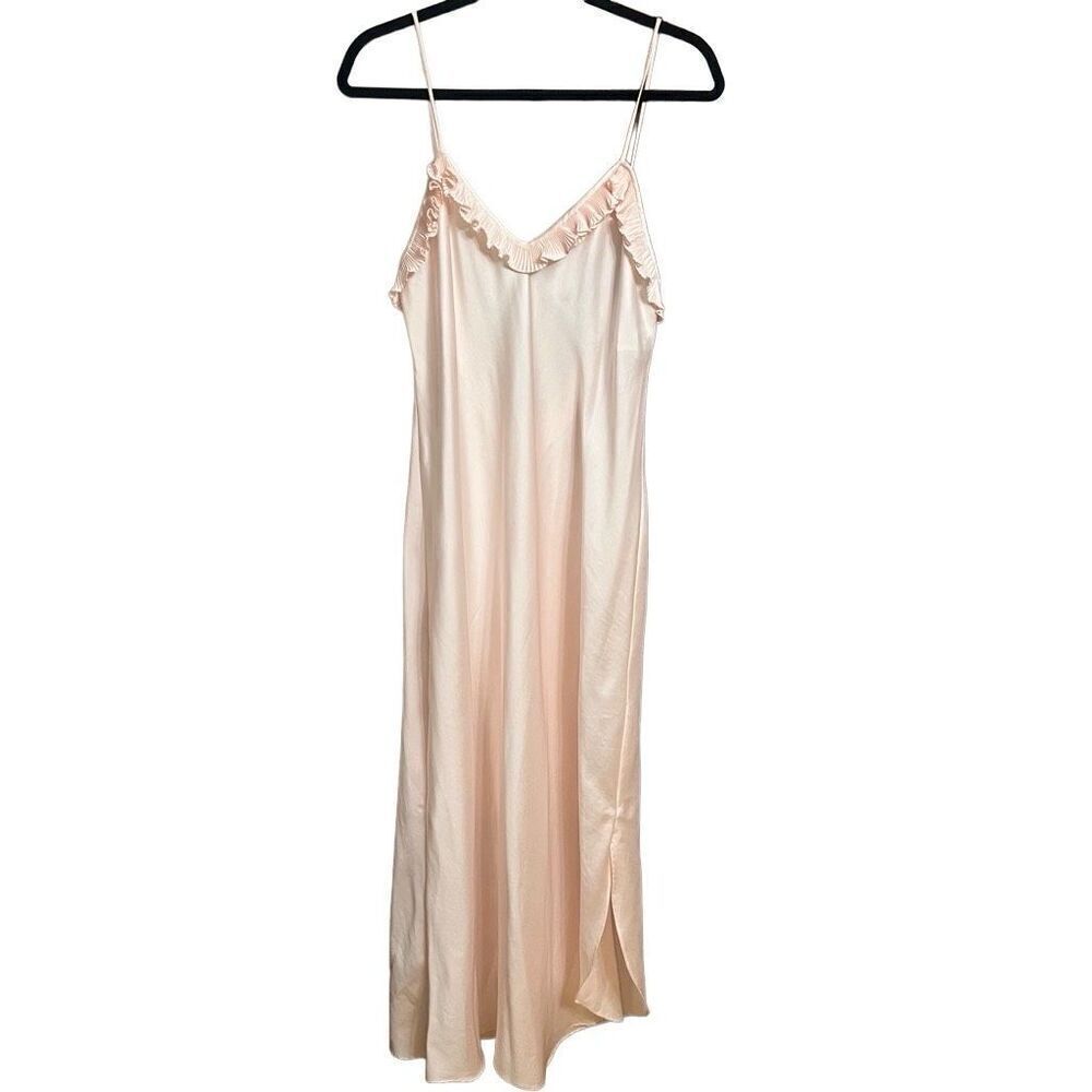 Georgette Trablosi for Saks Fifth Avenue Floor Length Pastel Pink Nightgown